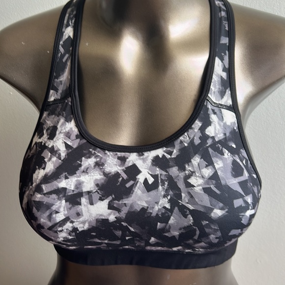 Grey Patterned Sports Bra Move Basic Medium - Picture 2 of 6
